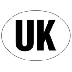 W4 Extra Large Oval UK Sticker