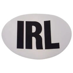 W4 Large Oval IRL Sticker