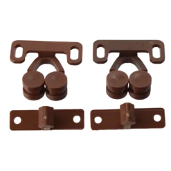 W4 Nylon Double Roller Catches – Brown (2 pack)