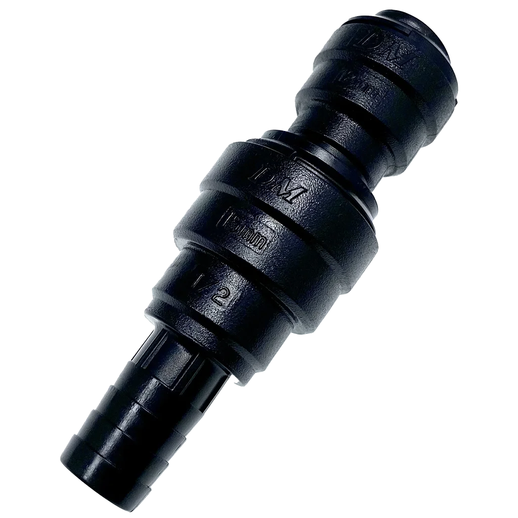 W4 Straight Adaptor 1/2″ Flexible Hose (Barbed) – 12mm – view 2