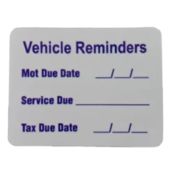 W4 Vehicle Reminder Sticker