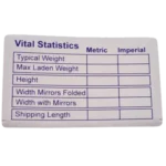 W4 Vital Statistics Sticker