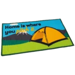 Washable home is where you pitch it (tent) mat