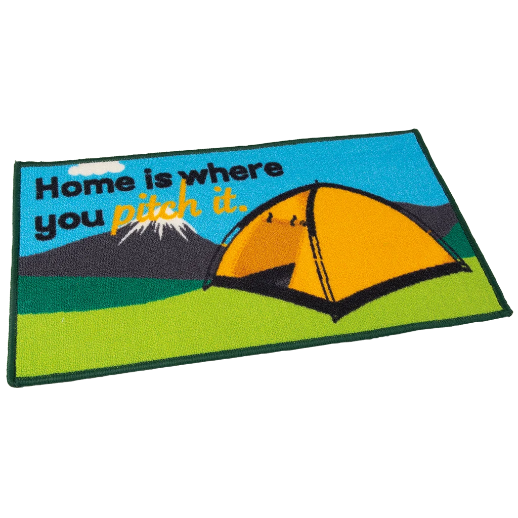 Washable home is where you pitch it (tent) mat