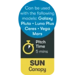 Westfield Sun Shady Pro premium sun canopy (Fits Vega 375) – view 9