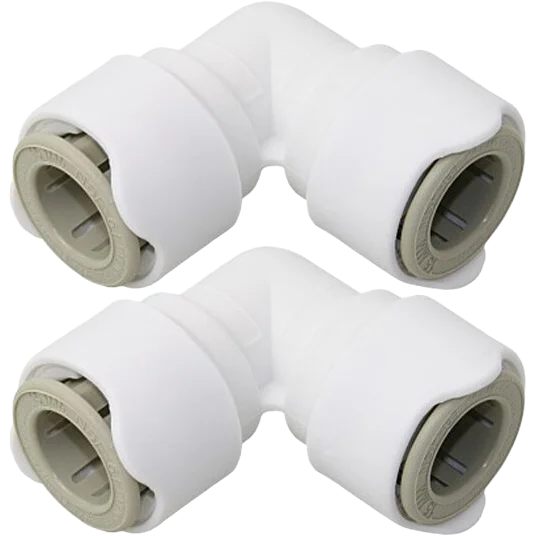 Whale 15mm Equal Elbow Connector (Pack of 2)