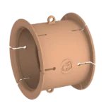 Whale Beige 65mm Straight Air Duct Fitting