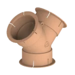 Whale Beige 65mm ‘Y’ Air Duct Fitting