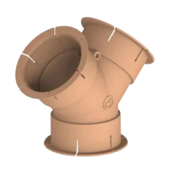 Whale Beige 65mm ‘Y’ Air Duct Fitting