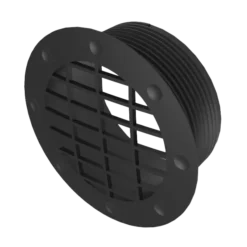 Whale Black 65mm Air Duct Fixed Vent