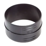 Whale Black 90mm Straight Air Duct Fitting