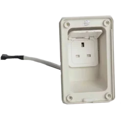 Whale Mains Electric Double UK Outlet Easi-Slide Socket